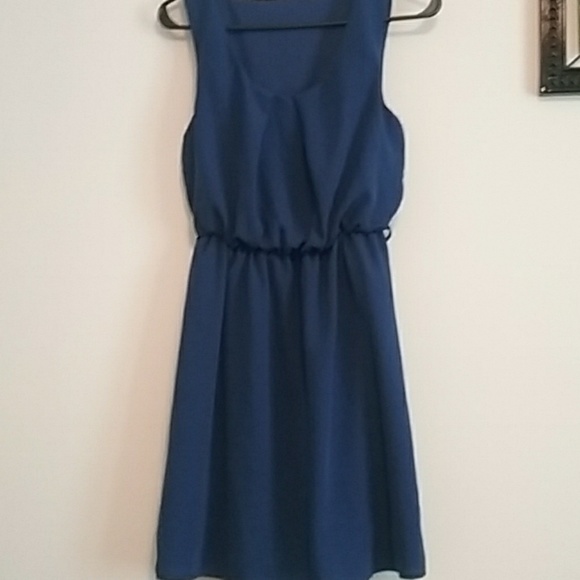 Royal blue mini dress - Picture 1 of 3